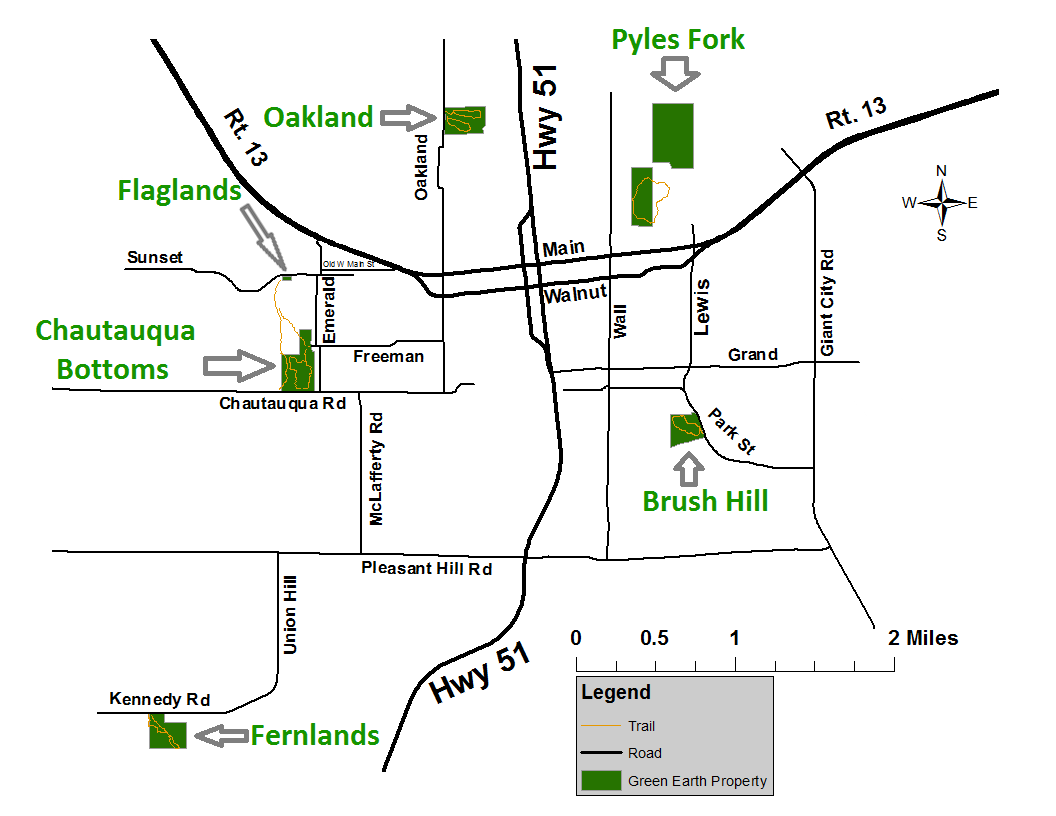 Green Earth Trail Map